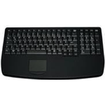 Cherry Industry 4.0 Notebook Style Ultraflat Touchpad Keyboard with NumPad - Corded - QWERTY - Black