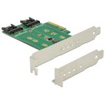 DeLOCK PCI Express Card > 3 x M.2 Slot - Speicher-Controller - M.2 (M.2) - M.2 Card / SATA 6Gb/s Low Profile - PCIe 3.0