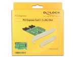 DeLOCK-PCI-Express-Card->-3-x-M.2-Slot---Speicher-Controller---M.2--M.2----M.2-Card---SATA-6Gb-s-Low-Profile---PCIe-3.0-