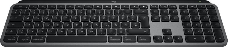 Logitech-MX-Keys-S-for-Mac-tastiera-Ufficio-RF-senza-fili--Bluetooth-QWERTZ-Tedesco-Alluminio-Nero