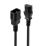 Lindy-30320-cavo-di-alimentazione-Nero-05-m-Accoppiatore-C14-Accoppiatore-C13--0.5M-IEC-EXTENSION-CBL---IEC-C14-TO-IEC-C