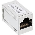 InLine Accoppiatore cavo patch in metallo Cat.6A - 2x prese RJ45 - schermato