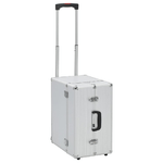 VidaXL Valigia Trolley Pilota 47x39x27 cm in Alluminio Argento