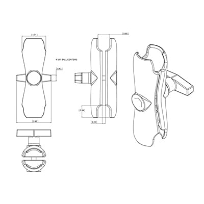 RAM-Mounts-RAM-201U-kit-di-fissaggio