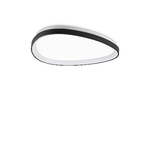 Plafoniera Contemporanea Gemini Metallo Nero Led Integrato 27W 3000K Ip20