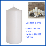 Candele bianca candela moccolo centrotavola decorazioni natalizie vintage addobbi di natale decorare tavola feste eventi