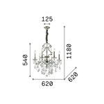 Lampadario-Classico-Gioconda-Metallo-Cristallo-Argento-6-Luci-E14