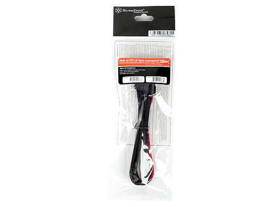 Silverstone-PP07-IDE6BR-025-m--Silverstone-6-pin-PCIe-to-6-pin-PCIe-Cable-25-cm---Black---Red-