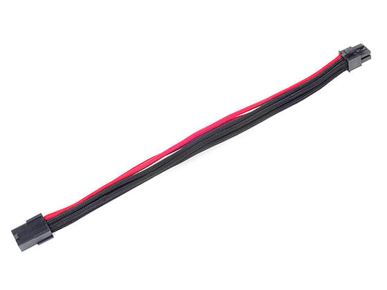 Silverstone-PP07-IDE6BR-025-m--Silverstone-6-pin-PCIe-to-6-pin-PCIe-Cable-25-cm---Black---Red-