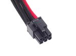 Silverstone-PP07-IDE6BR-025-m--Silverstone-6-pin-PCIe-to-6-pin-PCIe-Cable-25-cm---Black---Red-