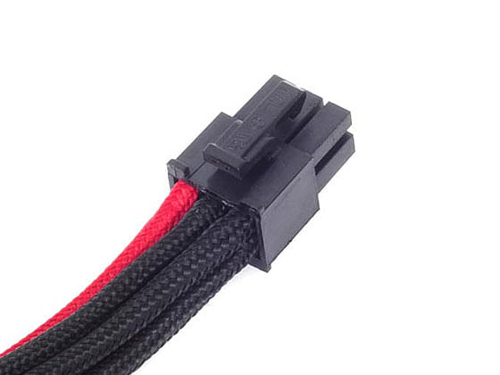 Silverstone-PP07-IDE6BR-025-m--Silverstone-6-pin-PCIe-to-6-pin-PCIe-Cable-25-cm---Black---Red-