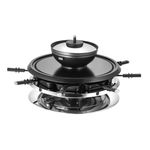 Unold 48726 griglia per raclette 8 persona(e) 1300 W Nero, Acciaio inox