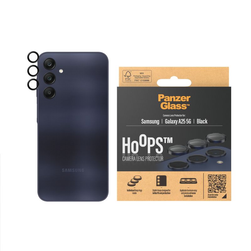 PanzerGlass-Hoops-Protezione-fotocamera-Samsung-Galaxy-A25-5G-Nero