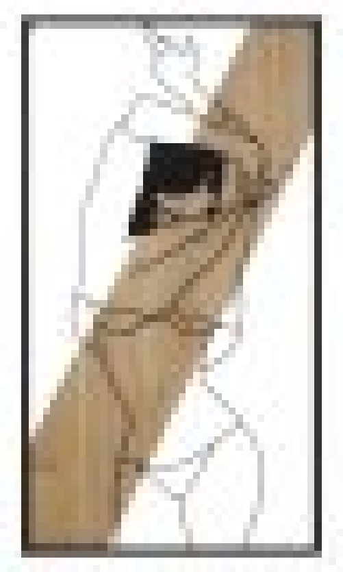 Decorazione Parete Ferro e Legno Strisce cm 50X2X90 - STRIP