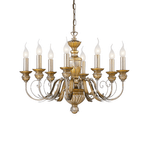 Ideal Lux Lampadario Classico Firenze Materie Plastiche Oro 8 Luci E14