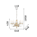 Lampadario-Classico-Firenze-Materie-Plastiche-Oro-8-Luci-E14