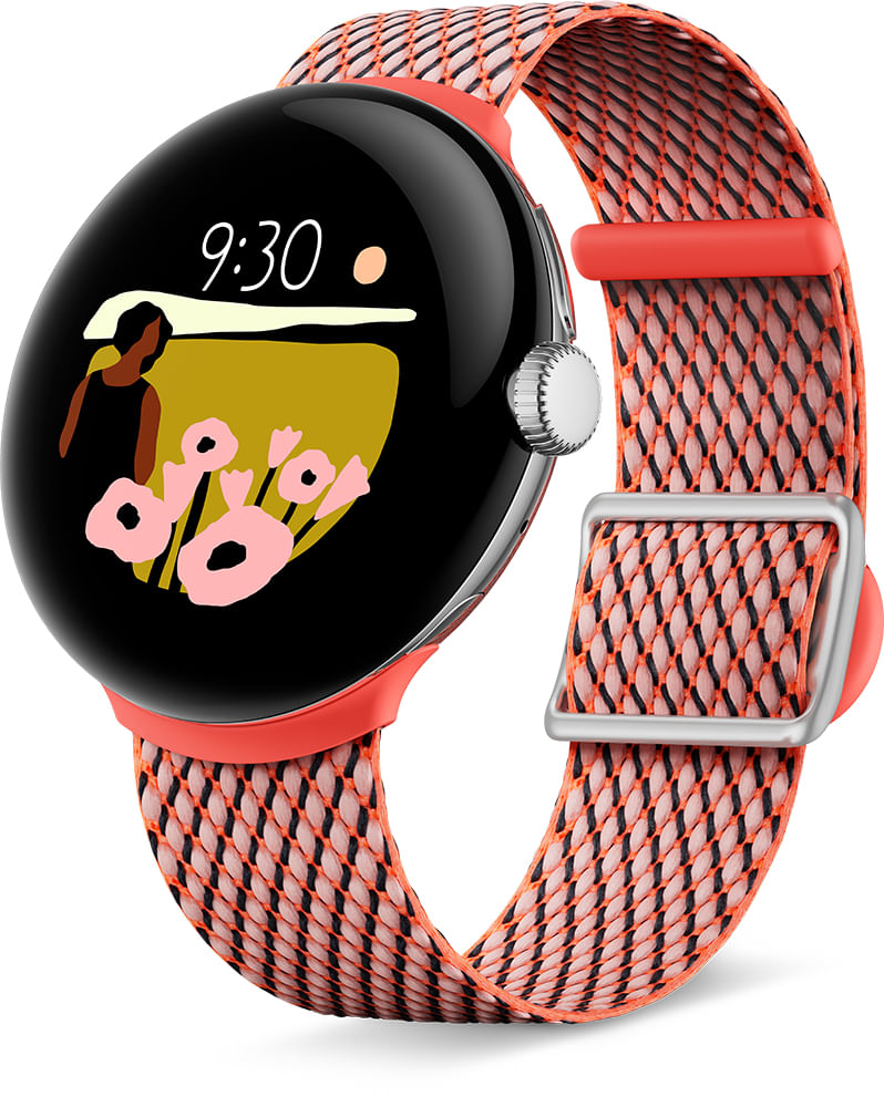 Bracciale-per-Smartwatch-137-203-mm-color-corallo-per-Pixel-Watch