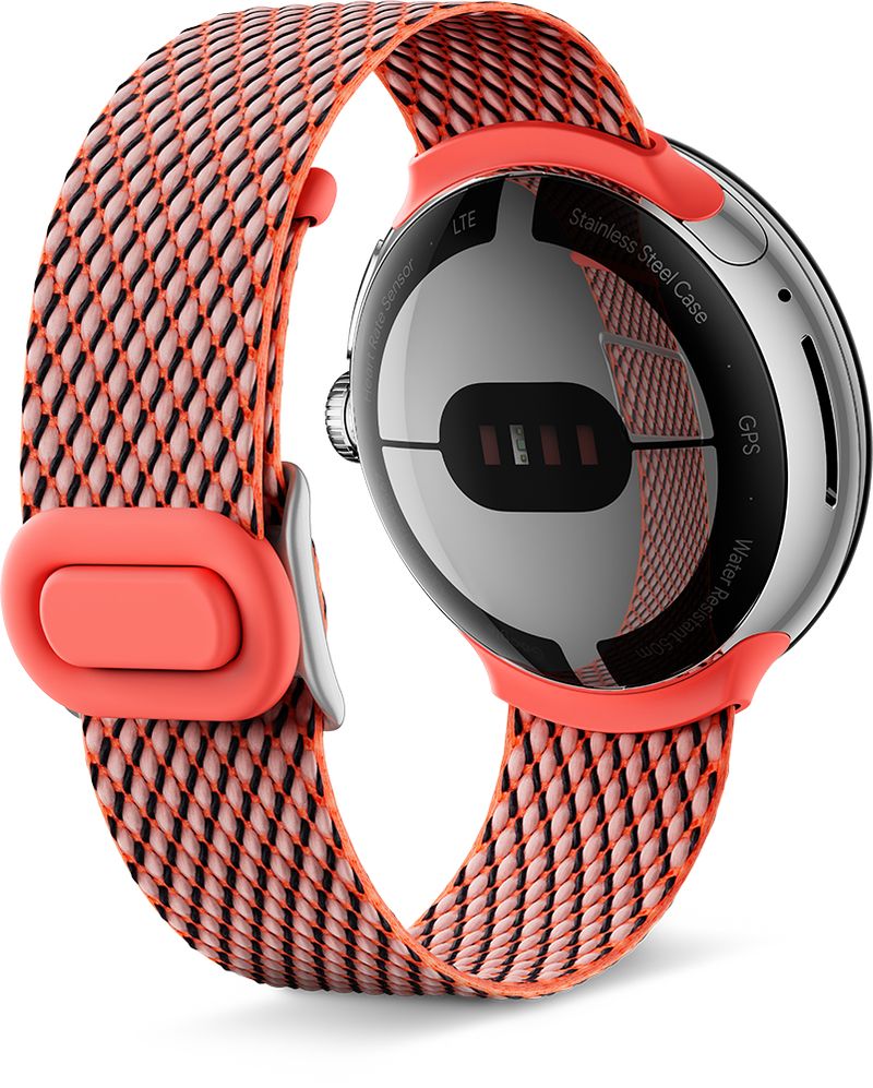 Bracciale-per-Smartwatch-137-203-mm-color-corallo-per-Pixel-Watch