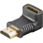 Microconnect HDM19F19MA2 adattatore per inversione del genere dei cavi HDMI Nero (HDMI 19 Angled Adaptor F-M 4K - Ultra