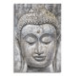 DIPINTO SU TELA FACE BUDDHA LIGHT -A- CM 80X3X120