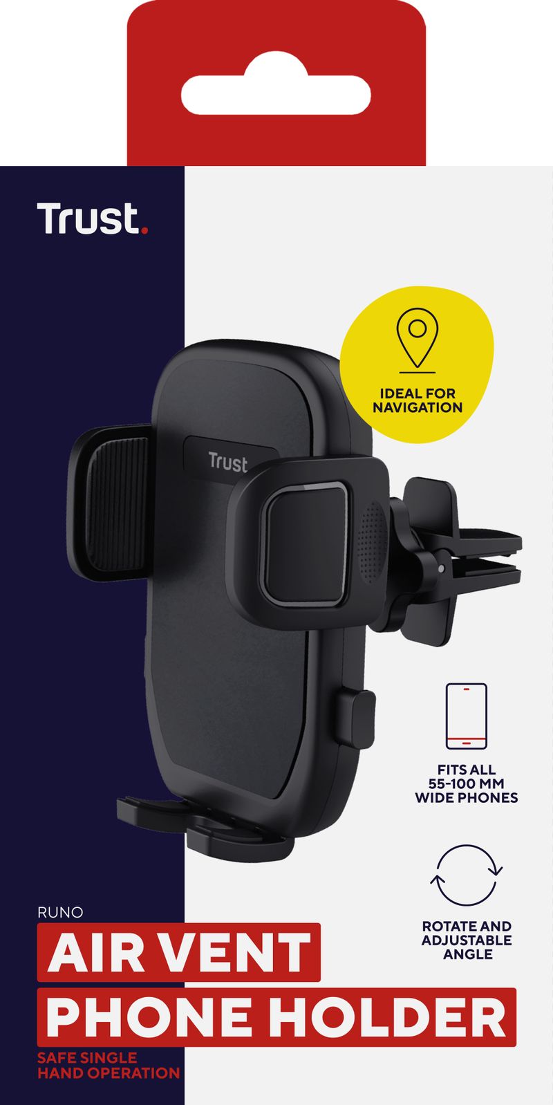 Trust-Runo-Telefono-cellulare-smartphone-Nero--RUNO-PHONE-AIR-VENT-CAR-HOLDER----