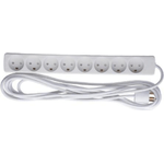 Microconnect GRU00850WDK cavo prolunga 5 m 8 uscite AC interno bianco (GRU00850WDK)