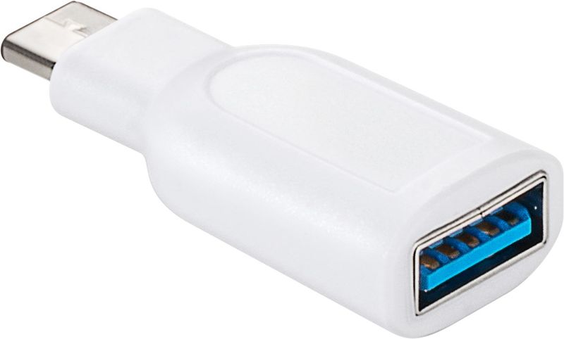 Goobay-USB-C-Adapter-USB-3.0-A-Bianco--Goobay-USB-A-OTG-to-USB-C-adapter---White-