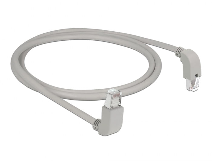 DeLOCK---Patch-Kabel---RJ-45--M--nach-oben-gewinkelt-bis-RJ-45--M--nach-unten-gewinkelt---10m---S-FTP---CAT-6a---geschi