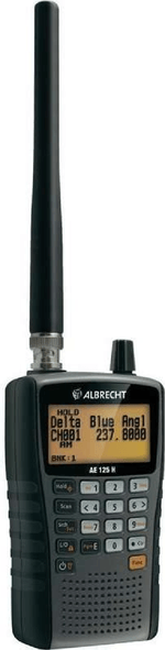 Radioscanner-Albrecht-AE-125-H-comprensivo-di-clip-da-cintura-caricabatterie-batterie