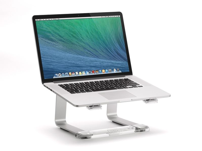 Griffin-Elevator-Argento-Trasparente--GRIFFIN-ELEVATOR-ALUMINIUMSTAND---APPLE-MACBOOK-PRO--NOTEBOOKS-