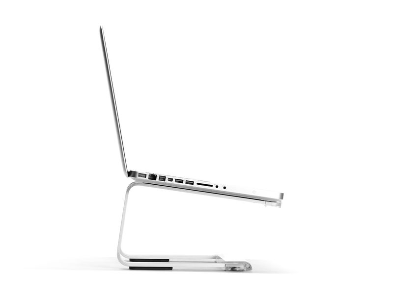 Griffin-Elevator-Argento-Trasparente--GRIFFIN-ELEVATOR-ALUMINIUMSTAND---APPLE-MACBOOK-PRO--NOTEBOOKS-