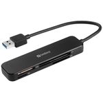 Sandberg 134-32 lettore di schede USB 3.2 Gen 1 3.1 Gen 1 Nero (USB 3.0 Pocket Card Reader - USB 3.0 Pocket Card Reader