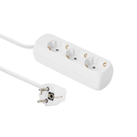 3-way-Schuko-Socket-5M-White