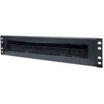 Intellinet 712774 porta accessori (19 Cable Entry Panel 2U with Brush Insert Black)