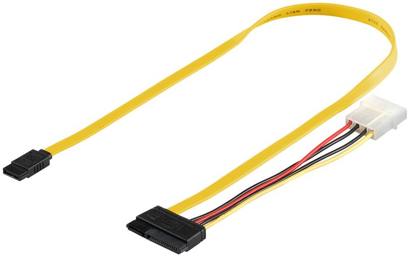 M-CAB---Cavo-SATA---Serial-ATA-150-300---alimentazione-interna-4-pin-SATA-a-SATA-Combo--W----50-cm