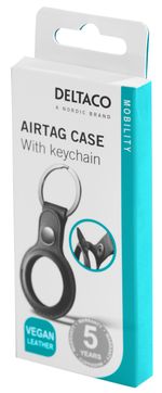 Deltaco-MCASE-TAG10-accessorio-per-localizzatore-e-cercatore-GPS--Deltaco-Apple-Airtag-Key-Ring-with-Leather-Case---Blac