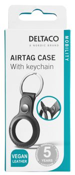 Deltaco-MCASE-TAG10-accessorio-per-localizzatore-e-cercatore-GPS--Deltaco-Apple-Airtag-Key-Ring-with-Leather-Case---Blac