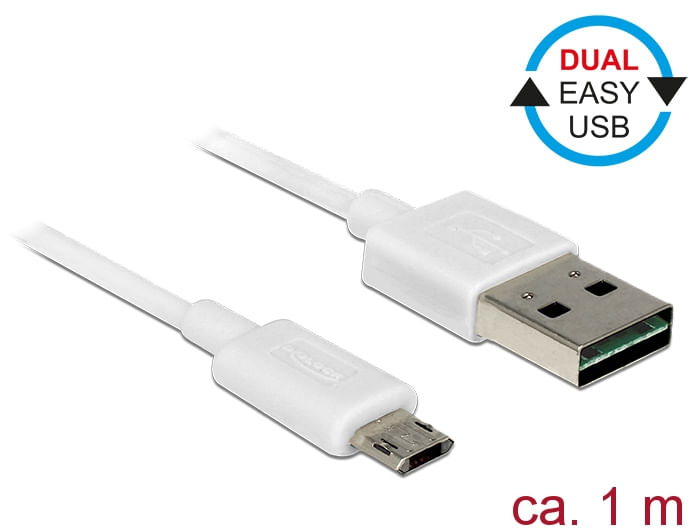 Cavo-Delock-EASY-USB-2.0-A--EASY-Micro-B-maschio-maschio-bianco-1-m