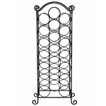 vidaXL-Porta-Bottiglie-di-Vino-per-21-Bottiglie-in-Metallo