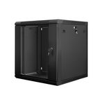 Lanberg WF01-6612-10B rack 12U Da parete Nero