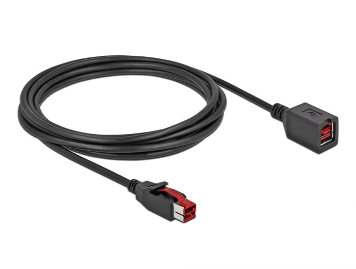 DeLOCK---Cavo-prolunga-PoweredUSB---USB-PlusPower--24-V---M--a-USB-PlusPower--24-V---W--30-m---Nero--85987-