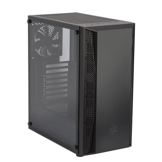 Silverstone-Fara-Mid-Tower-Case---Black-Tempered-Glass