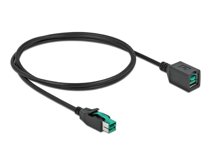 DeLOCK---Cavo-prolunga-PoweredUSB---USB-PlusPower--12-V---M--a-USB-PlusPower--12-V---W--10-m---Nero--85980-