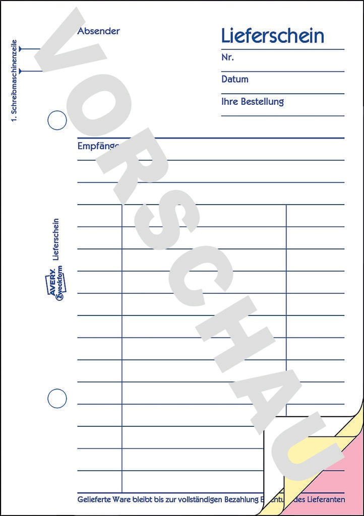 AVERY-Zweckform-modulo-bolla-di-consegna-del-libro-con-ricevuta-1723-DIN-A6-3x-40-pagine