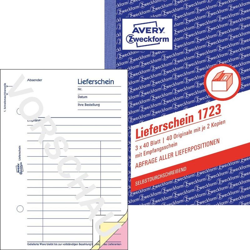 AVERY-Zweckform-modulo-bolla-di-consegna-del-libro-con-ricevuta-1723-DIN-A6-3x-40-pagine