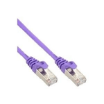 InLine Cavo patch Lan, SF/UTP, Cat.5e, viola, 1m