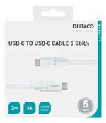 Deltaco-USBC-1504M-USB-Kabel-USB-3.2-Gen-1--3.1-Gen-1--2-m-Weiß--USBC-1504M-