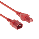 Microconnect PE1415R18 cavo di alimentazione Rosso 1,8 m Accoppiatore C14 Accoppiatore C15