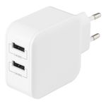 Deltaco USB-AC175 Caricabatterie per dispositivi mobili Universale Bianco AC Interno