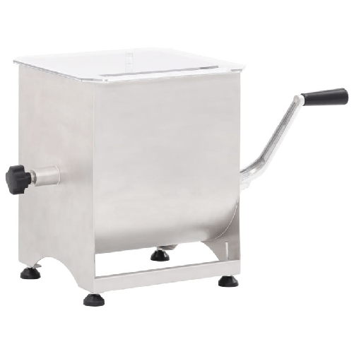 vidaXL-Impastatrice-Carne-Meccanica-Argento-in-Acciaio-Inox